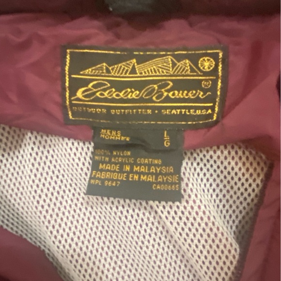 Eddie Bauer - Wind Breaker Jacket - Mens Large - Picture 3 of 4